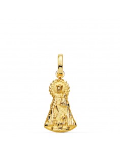18K MEDALLA SILUETA VIRGEN ORO AMARILLO DE LOS DESAMPARADOS 19X11 MM 1.30 GR