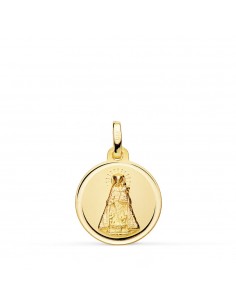 18K MEDALLA ORO AMARILLO VIRGEN DE LOS DESAMPARADOS 16 MM
