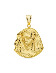 18K SILUETA VIRGEN DE LA MACARENA 20 X 17 MM