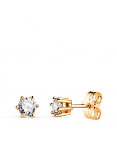 18K PENDIENTES ORO AMARILLO DIAMANTES LABORATORIO TALLA BRILLANTE 3 8 MM 0 400 QTS. VS1-G. 4 5X4 5 MM CIERRE PRESION