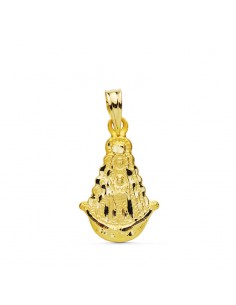 18K VIRGEN DEL ROCIO SILUETA 20 X 15 MM