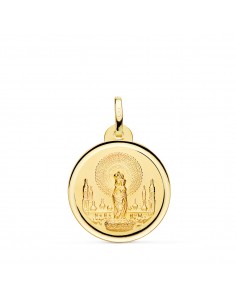 18K MEDALLA VIRGEN DEL PILAR 20 MM