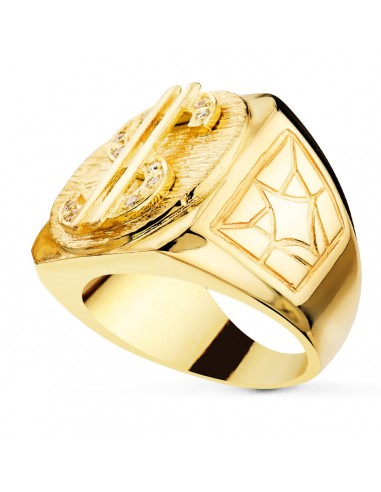 18k SELLO ORO AMARILLO MACIZO DOLLAR CON CIRCONITAS. ANCHO 22 X 20 MM