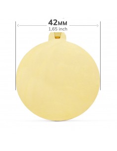 18K MEDALLA VIRGEN DEL CARMEN TALLADA 42 MM 2