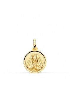 18K MEDALLA ORO AMARILLO VIRGEN DE GUADALUPE 14 MM