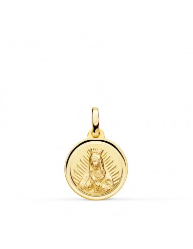 18K MEDALLA ORO AMARILLO VIRGEN DE GUADALUPE 14 MM