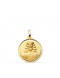 18K MEDALLA ORO AMARILLO CRISTO MEDINACELI 18 MM