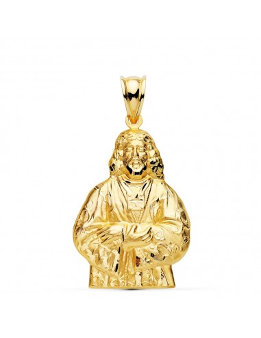 18K COLGANTE MEDALLA  SILUETA CRISTO MEDINACELLI ORO AMARILLO 31X20 MM