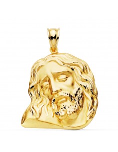 18K COLGANTE ORO AMARILLO CABEZA DE CRISTO  30X25 MM