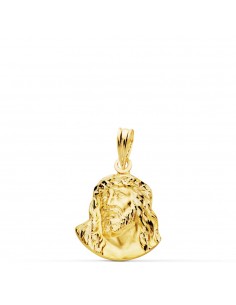 18K COLGANTE ORO AMARILLO CABEZA DE CRISTO DE MURILLO 18X14 MM