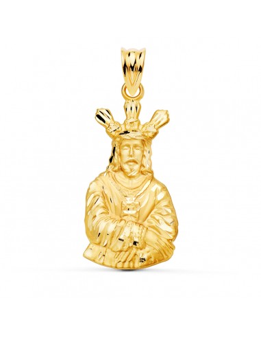 18K MEDALLA ORO AMARILLO CRISTO CAUTIVO SILUETA 28X16 MM