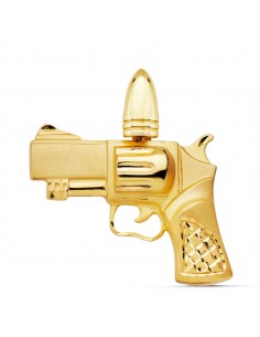 18K COLGANTE PISTOLA ORO AMARILLO 46X39 MM