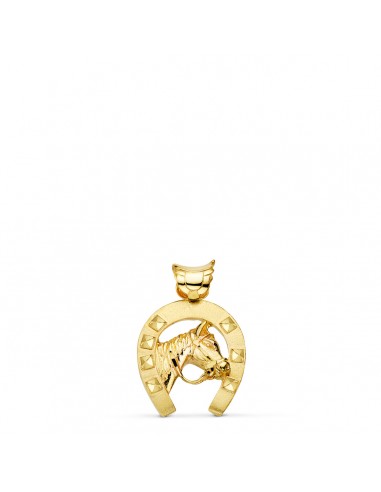18K COLGANTE ORO AMARILLO HERRADURA DE CABALLO 25X22 MM