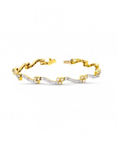 Pulsera Bicolor Circonitas