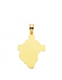 18K CABEZA CRISTO CRUZ 31 X 21 MM 2