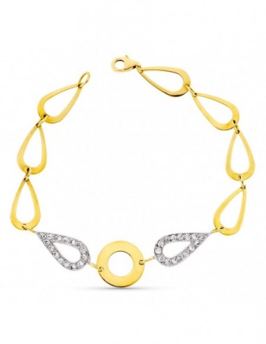 Pulsera Bicolor Circonitas