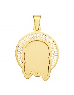 18K COLGANTE CABEZA CRISTO ORLA 29 X 25 MM 2