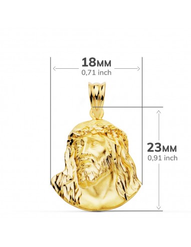 18K COLGANTE CRISTO MURILLO 23 X 18 MM