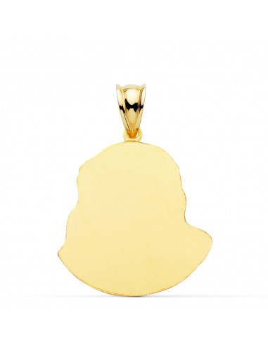 18K CRISTO SANTO ROSTRO 27 X 22 MM.