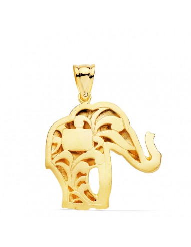 18K COLGANTE ELEFANTE SILUETA. 32 X 30 MM