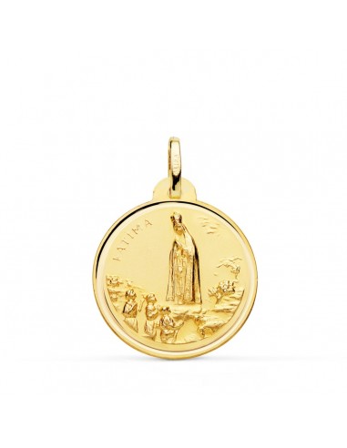 18K MEDALLA ORO AMARILLO VIRGEN DE FATIMA 22 MM