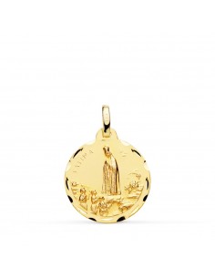18K MEDALLA ORO AMARILLO VIRGEN DE FATIMA 18 MM