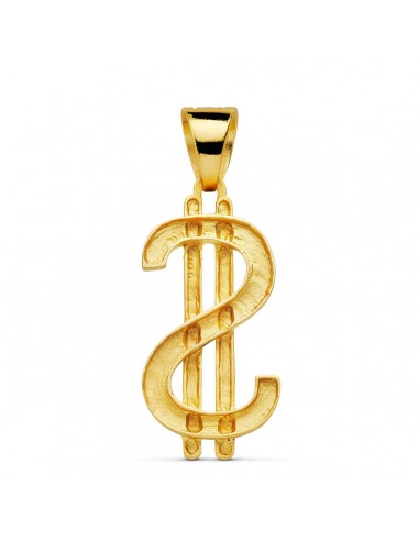 18K COLGANTE SIMBOLO DOLAR. 41 X 21 MM