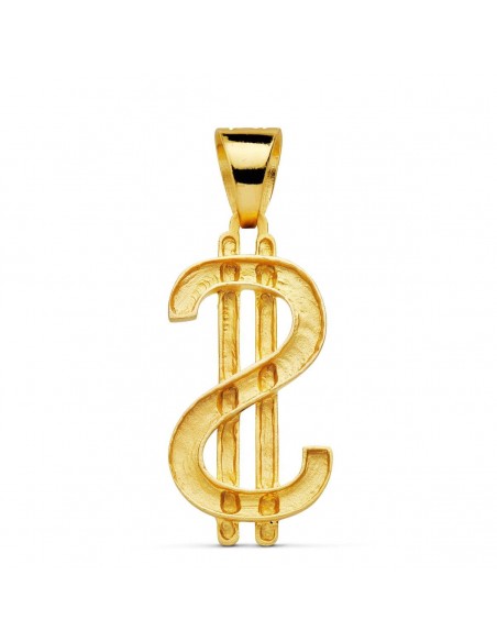 18K COLGANTE SIMBOLO DOLAR. 41 X 21 MM