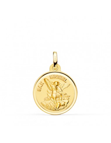 18K MEDALLA ORO AMARILLO SAN MIGUEL BISEL 18 MM