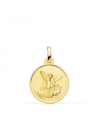 18K MEDALLA ORO AMARILLO SAN MIGUEL BISEL 18 MM