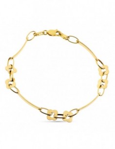 Pulsera Eslabones Flores