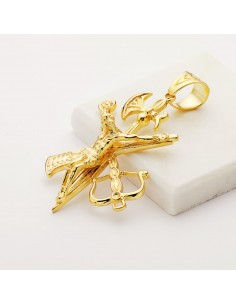 18K CRUZ ORO AMARILLO LEGIONARIO SIN CORONA 55 X 40 MM 2