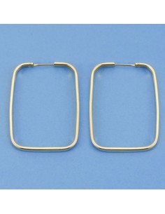 18K AROS RECTANGULARES 33 X 24MM.