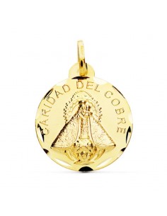 18K VIRGEN CARIDAD DEL COBRE 24 MM