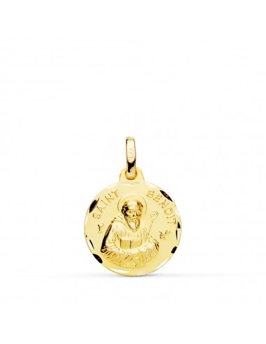 18K MEDALLA ORO AMARILLO SAINT BENOIT 16 MM