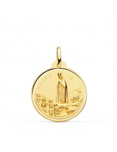 18K MEDALLA VIRGEN DE FATIMA 22 MM