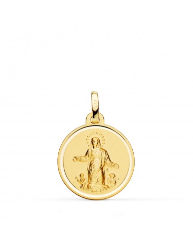 18K MEDALLA ORO AMARILLO VIRGEN DE LA ASUNCION BISEL 18 MM