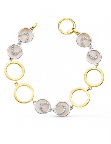 Pulsera Bicolor Circulos
