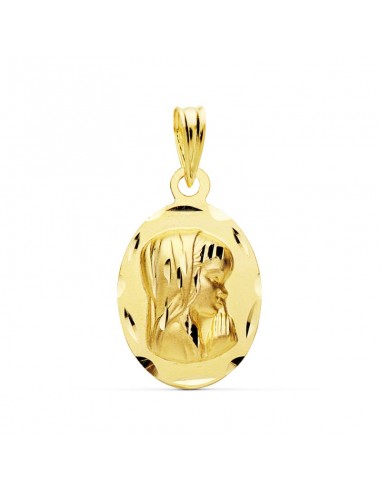 18K MEDALLA ORO AMARILLO VIRGEN NIÑA 19X12 MM