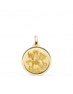 18K MEDALLA SAN JORGE BISEL 18 MM.