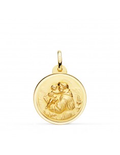 18K MEDALLA DE SAN ANTONIO BISEL 20 MM 2,75 GRS