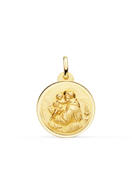 18K MEDALLA DE SAN ANTONIO BISEL 20 MM 2,75 GRS
