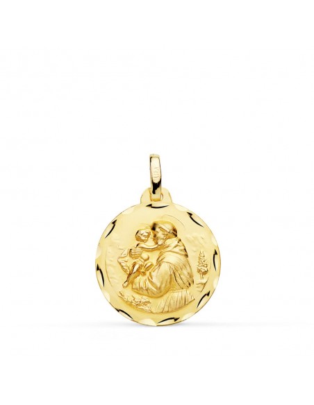 18K MEDALLA DE SAN ANTONIO 18 MM