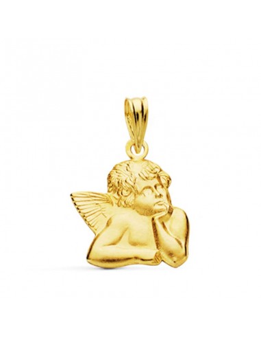 18K MEDALLA SILUETA ANGEL BURLON ORO AMARILLO PEQUEÑO 14 MM
