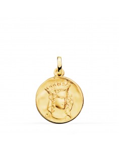 18K MEDALLA ORO AMARILLO NOTRE DAME DE PARIS 18 MM