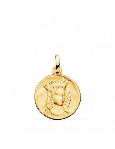 18K MEDALLA ORO AMARILLO NOTRE DAME DE PARIS 18 MM