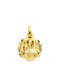 18K MEDALLA ANGEL DE LA GUARDA 14 MM