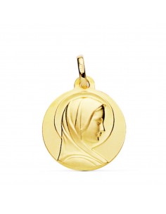 18K MEDALLA MARIA FRANCESA 18MM