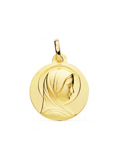 18K MEDALLA MARIA FRANCESA 18MM