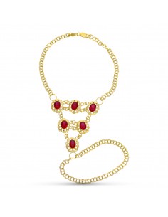 18K PULSERA ORO AMARILLO INDIA CUBANAS